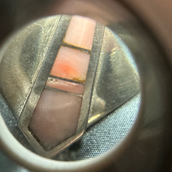 Ray Tracey Earrings with inlay Native American - Picture 6 of 8